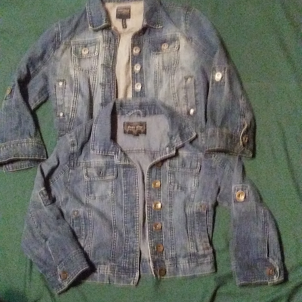 $15 each OR BOTH for $25.  Crop style jean jackets never worn.   NWOT